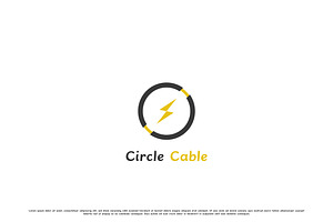 Electric Cable Logo Design Icon, a Branding & Logo Template by Morvana Crew