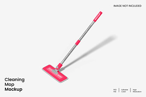 Cleaning Mop Mockup, a Household Mockup by renderstockmarket