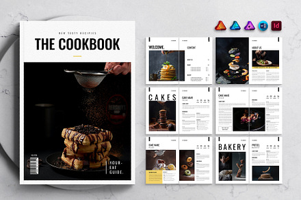 Cookbook Template, a Magazine Template by DesignCrest