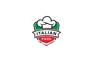 Italian food vector logo design, a Templates & Theme by boriman05