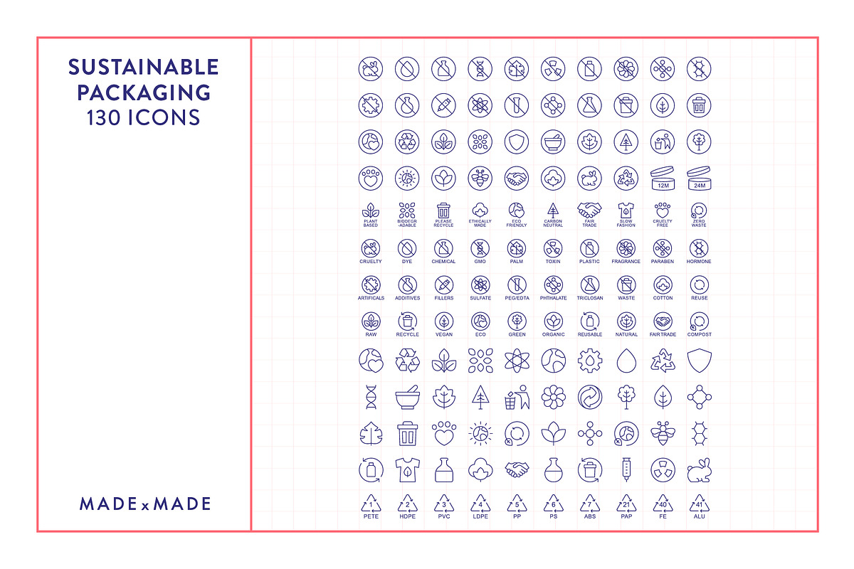 4x Packaging Icons Bundle (25% off), an Outline Icon by Made by Made (Photo 9 of 22)