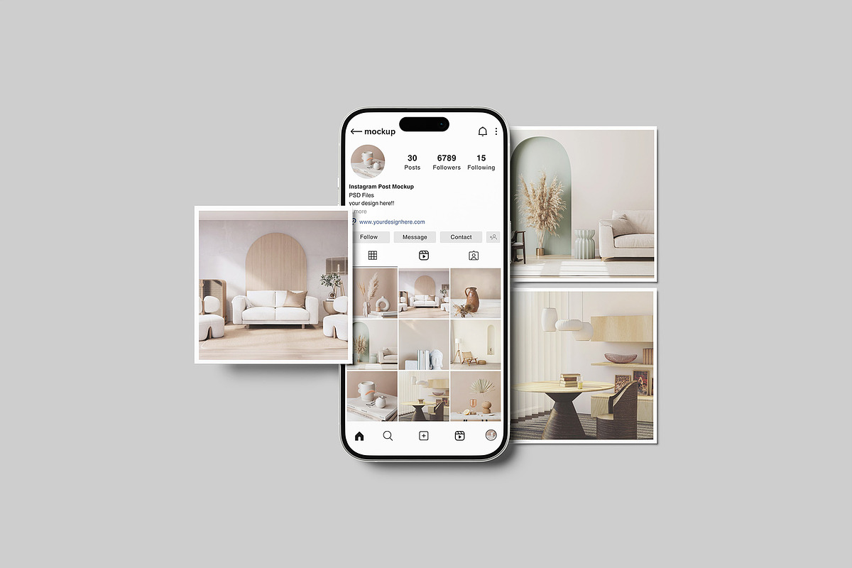 Instagram Post Mockup, a Social Media Template by Graphiculon (Photo 7 of 11)