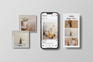 Realistic Instagram Post Mockup