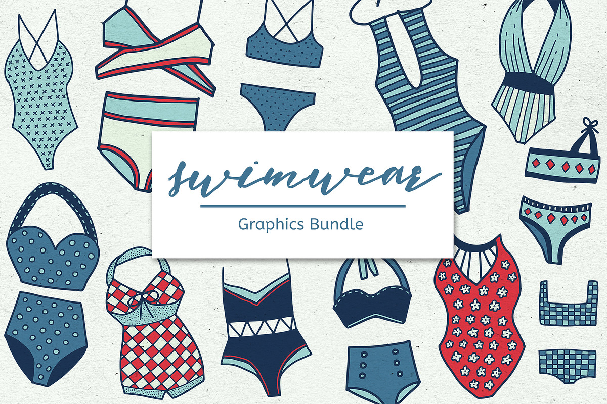 Swimwear Graphics Bundle, an Object Graphic by voidea (Photo 1 of 2)