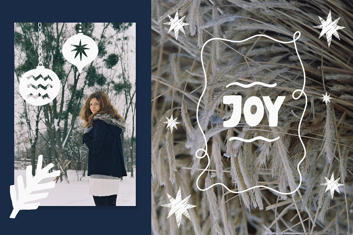 Cozy Holidays | Christmas Clipart, a Decorative Illustration by danceyourlife (Photo 2 of 15)