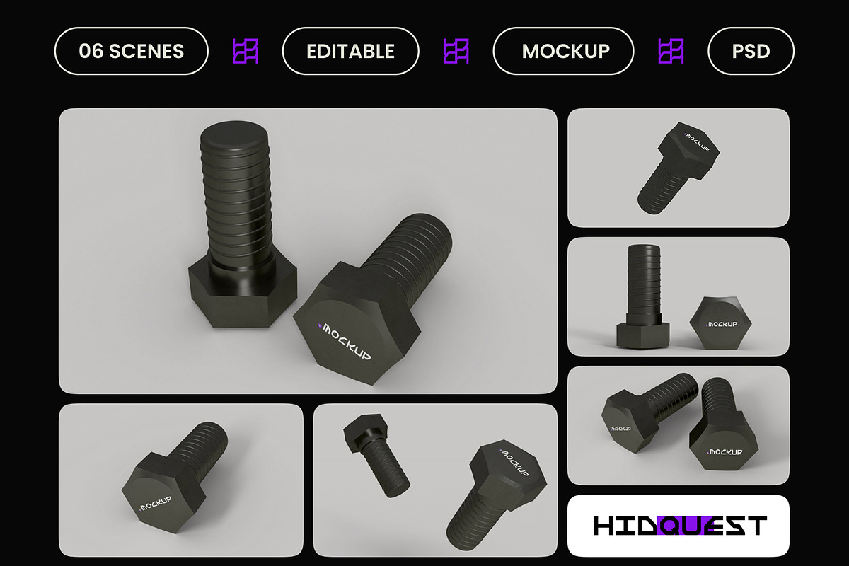 Bolt Mockup, a Product Mockup by hiddemaru (Photo 2 of 4)