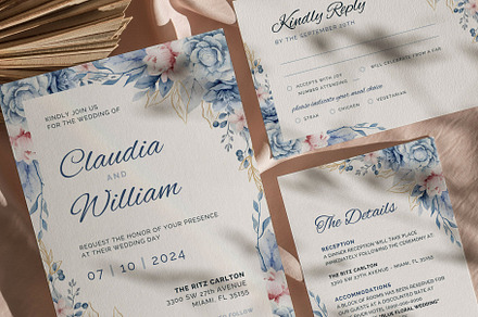 Floral Invitation Canva Template
