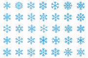 Snowflake Vector SVG PNG Clipart, a Seasonal Illustration by Kusumaillustration (Thumbnail 5 of 11)