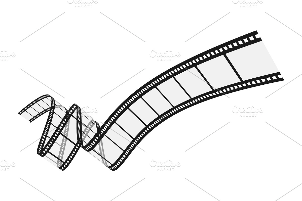 Realistic Transparent Film Strips, a Technology Illustration by PsychocheArt (Photo 6 of 8)