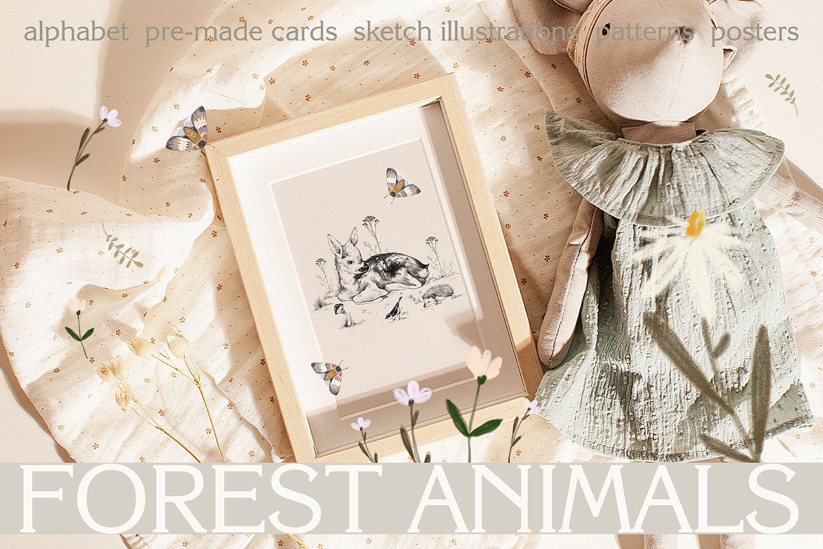 Forest animals collection, an Animal Illustration by Natalia Tugova (Photo 1 of 13)