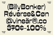 Billy Bonker | Vintage Sans, a Sans Serif Font by Jolicia Type (Thumbnail 3 of 11)