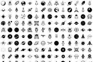 Space & Universe Icons Stickers svg, an Icon by IconValue