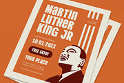 Martin Luther King Jr Day Flyer, a Flyer Template by graphicook (Thumbnail 2 of 3)