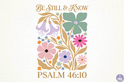 Be Still and Know Christian Floral, a Seasonal Illustration by DreamPrint404 (Thumbnail 1 of 6)