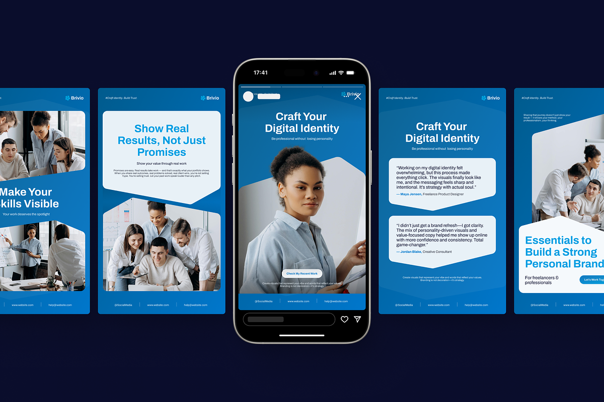 Brivio - Personal Branding, a Social Media Template by SLAB! Design (Photo 3 of 8)