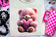 Pink Teddy Bear Clipart, Sweet Dream, an Illustration by CreationArt (Thumbnail 8 of 9)