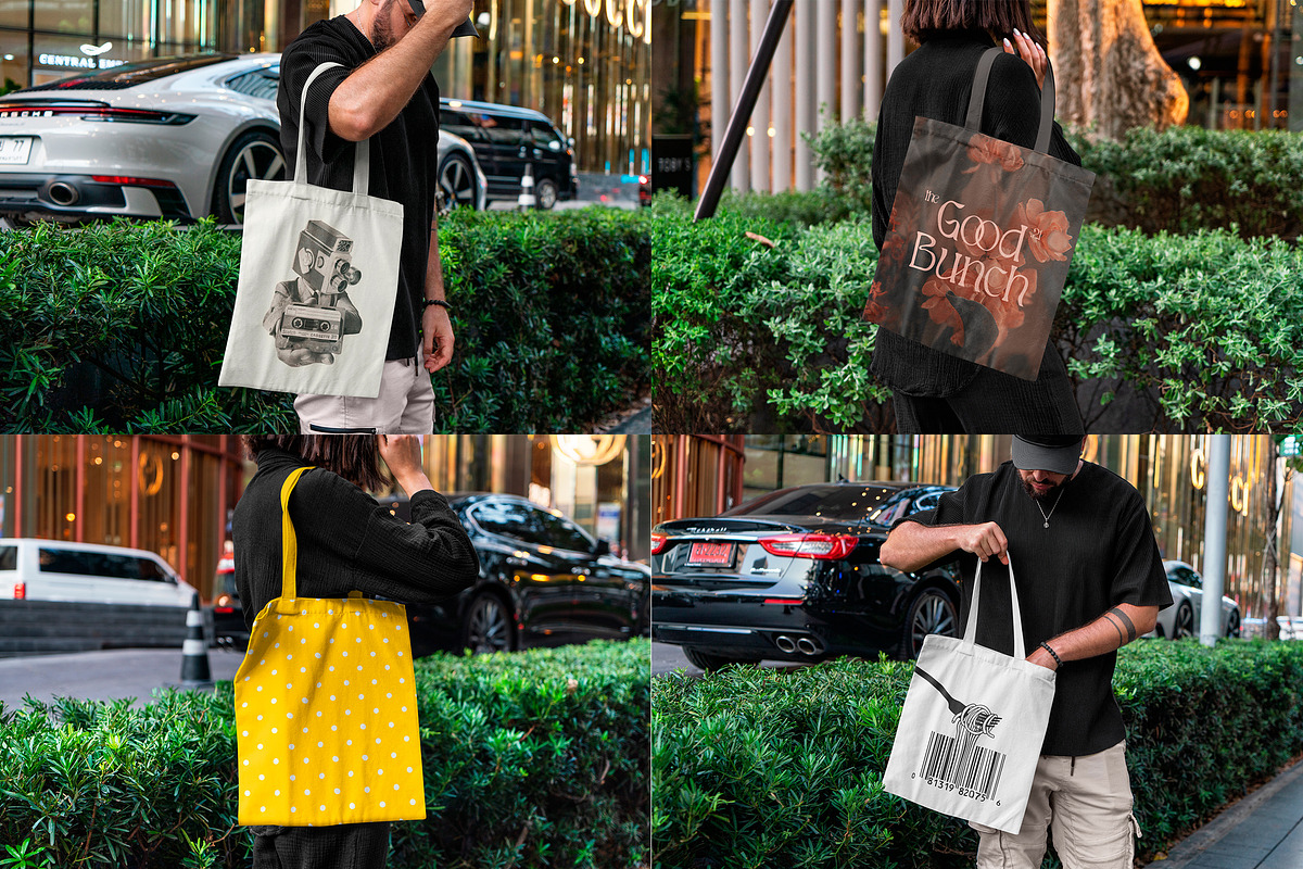 Tote Bag Urban MockUps, a Merchandise Mockup by Dikarte.Store (Photo 8 of 9)