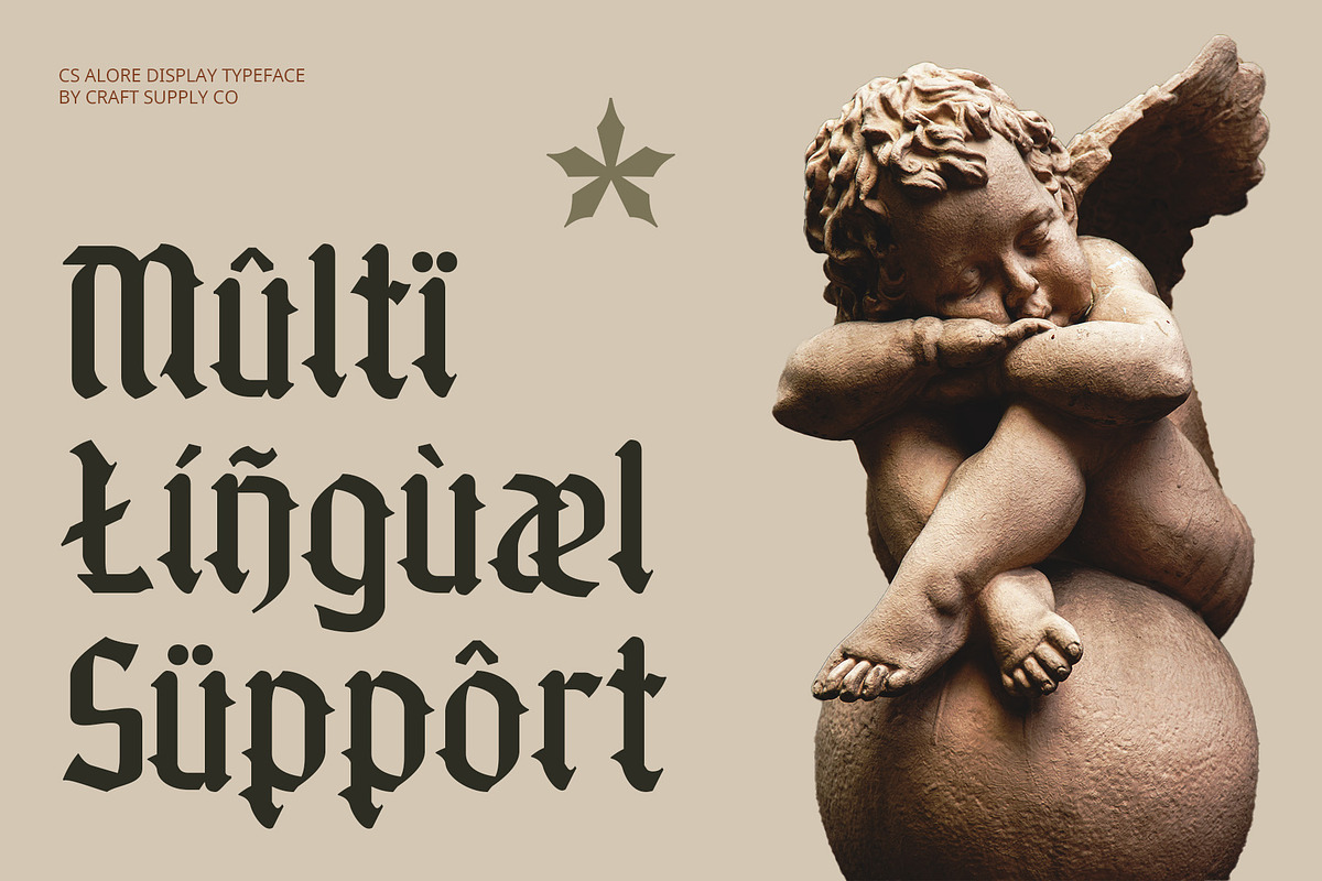 CS Alore – Blackletter Font, a Blackletter Font by Craft Supply Co. (Photo 6 of 8)