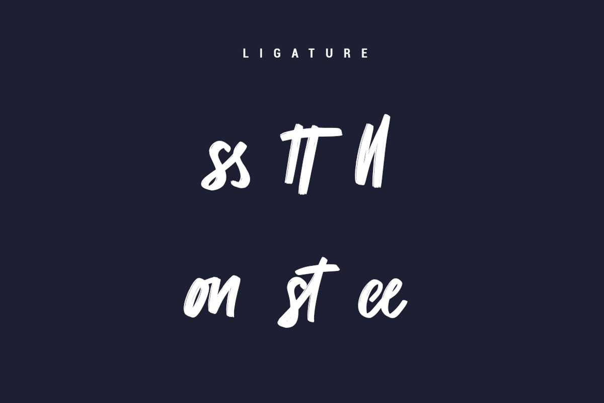 Runyone - Handbrush Font, a Font by skiiller studio (Photo 7 of 8)
