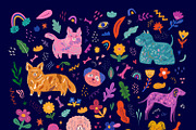 Hand drawn Dogs collection, an Animal Illustration by MoleskoStudio (Thumbnail 11 of 26)
