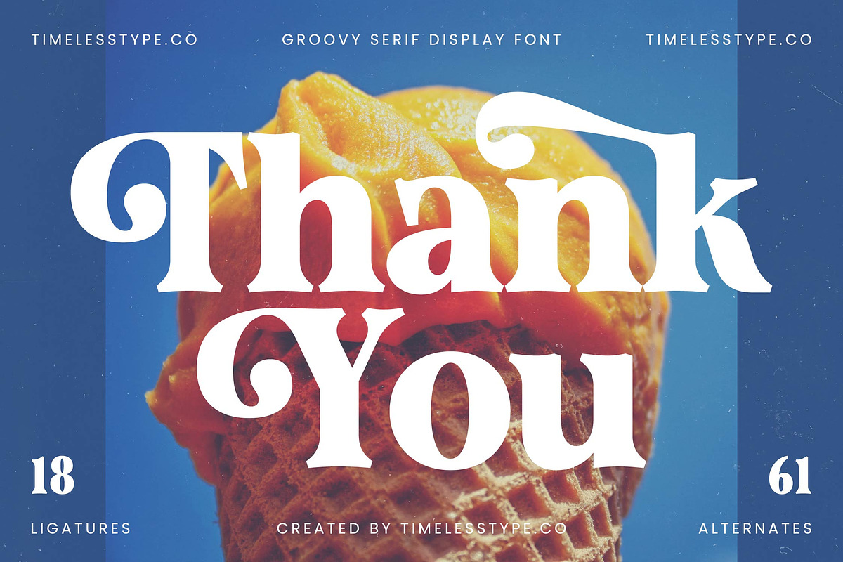 Mingle Heaven Groovy Retro Serif, a Serif Font by timelesstype.co (Photo 20 of 20)