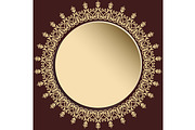 Winter Vector Round Frame With, an Illustration by FineArtStudio (Thumbnail 1 of 3)