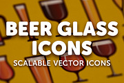 Beer Glass Icons, an Icon by Rex Rainey (Thumbnail 1 of 2)