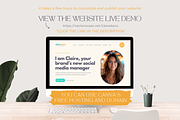 Social Media Manager Canva Website, a Landing Page Template by vectorocean (Thumbnail 7 of 11)