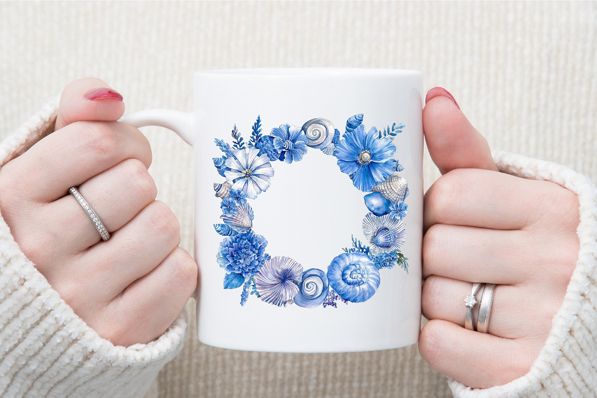 Blue Chinoiserie Summer Clipart PNG, an Illustration by Sublimation Artist (Photo 5 of 6)
