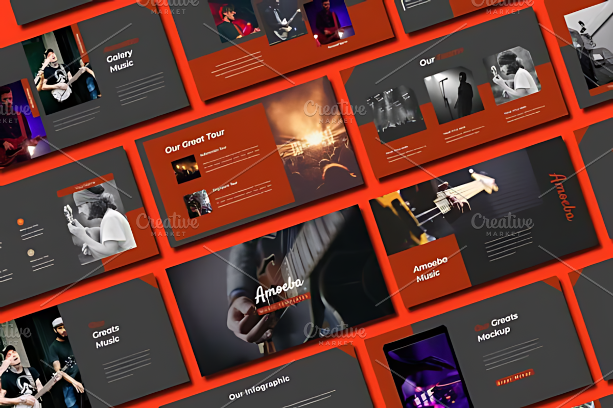Amoeba Powerpoint Templates, a Presentation Template by Coco Bloom (Photo 1 of 5)