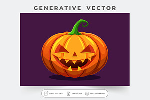 A bright jack o lantern features a p, a Photo by SouravDesign