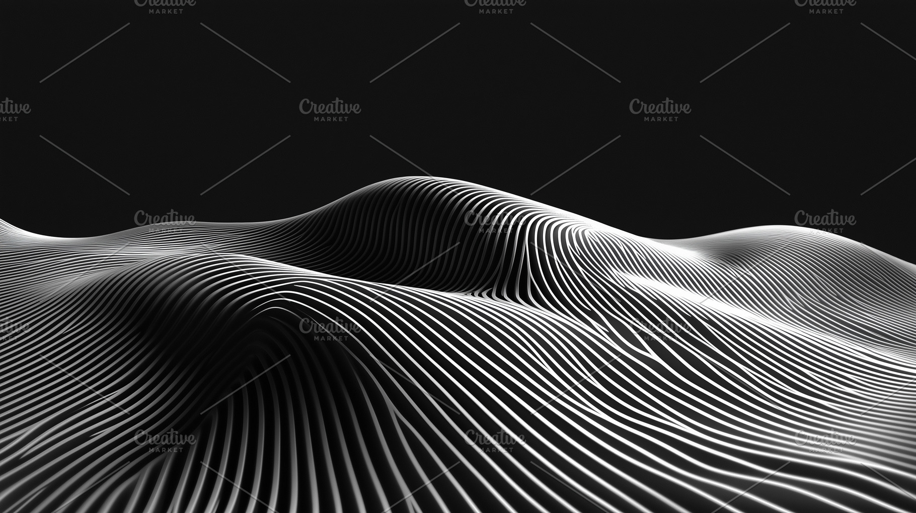 Abstract landscape of flowing white, an Abstract Photo by MistyDay