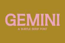 Gemini Serif Font
