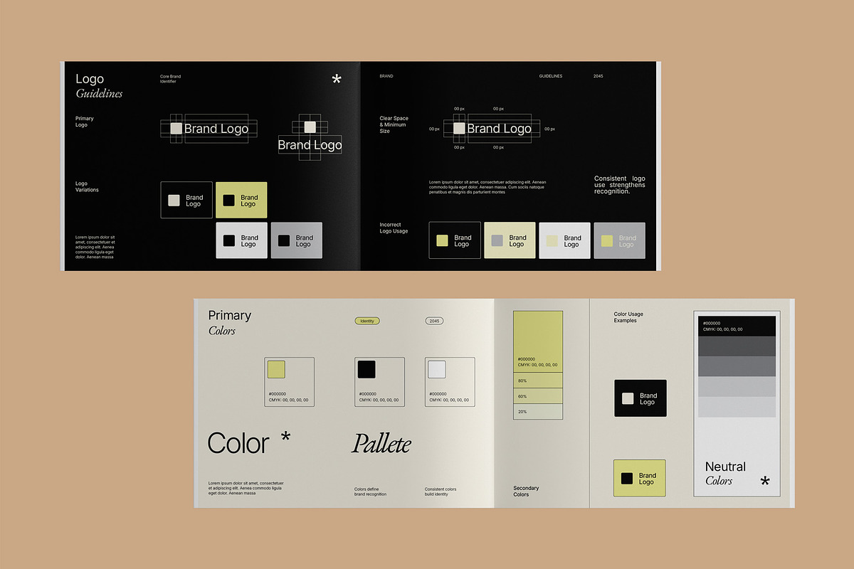 Aesthetic Brand Guidelines - AEE, a Branding & Logo Template by fakhroo (Photo 6 of 13)