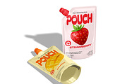 Stand-Up Beverage Pouch Mockup, a Packaging Mockup by Permadi Creative (Thumbnail 4 of 5)