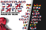 Color fonts ResotFlags, a Sans Serif Font by glukfonts (Thumbnail 2 of 8)