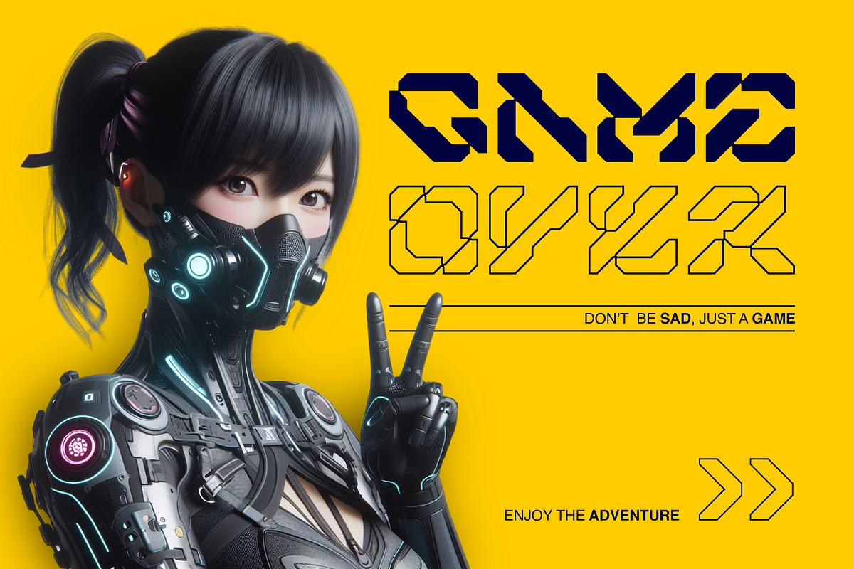 Robomyr - Futuristic Font, a Sans Serif Font by Hakara Type (Photo 3 of 10)