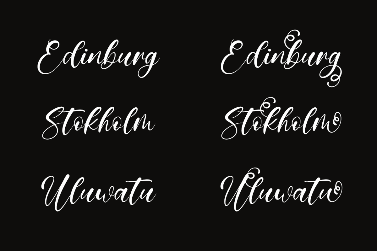 Nebula Script - A Modern Script, a Script Font by Universitype (Photo 4 of 11)