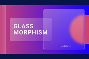 Glassmorphism layout template, a Background Graphic by thedesignsource