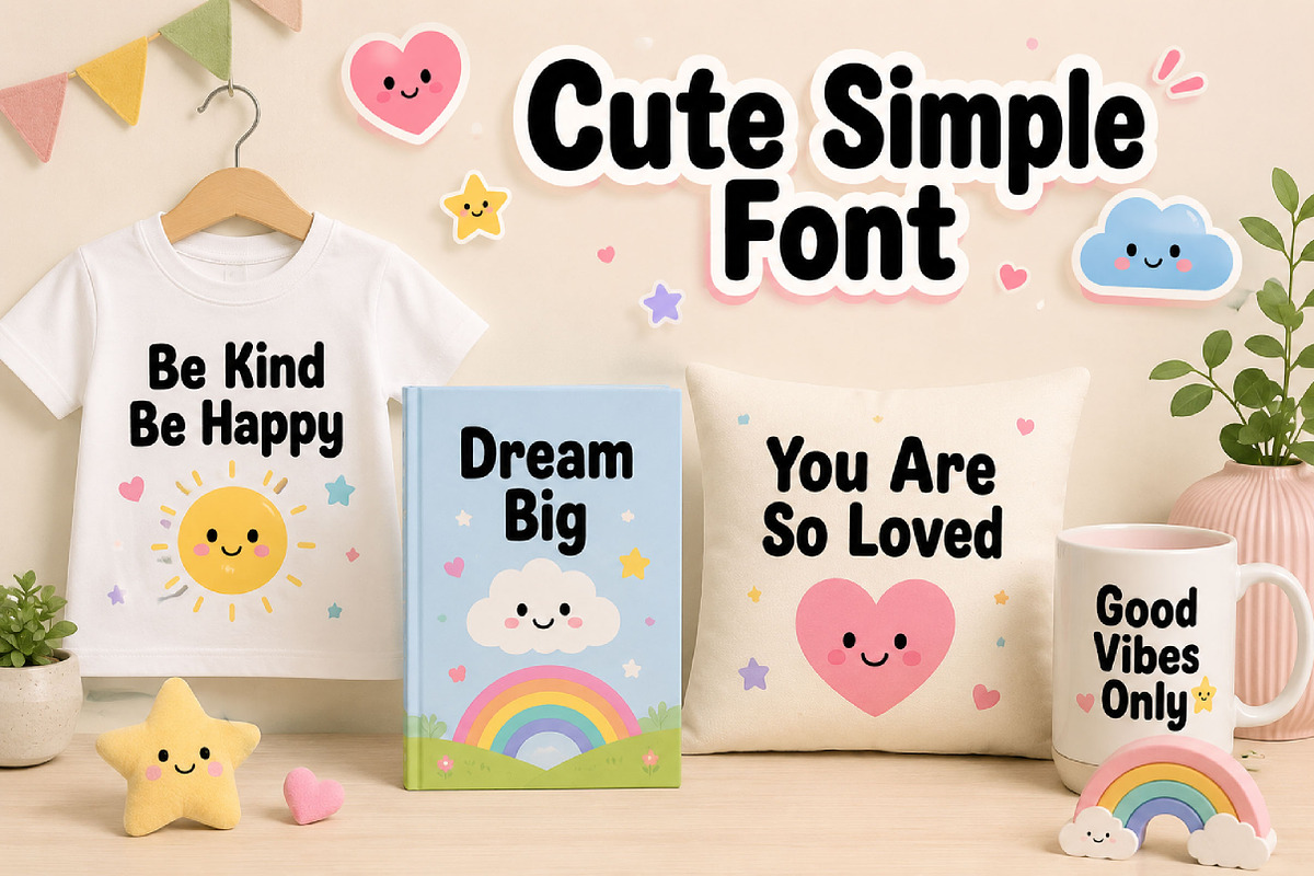 Cute Simple, a Slab Serif Font by Wow Magic (Photo 4 of 6)