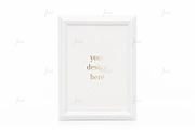 White styled frame isolated mockup, a Print Template by JustLikeMyDesktop (Thumbnail 3 of 3)