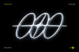 Retro Chrome Text Effect, a Layer Style Add-On by Design Squad