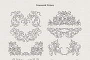 Baroque Floral Ornaments, a Decorative Illustration by heyXeni (Thumbnail 5 of 11)