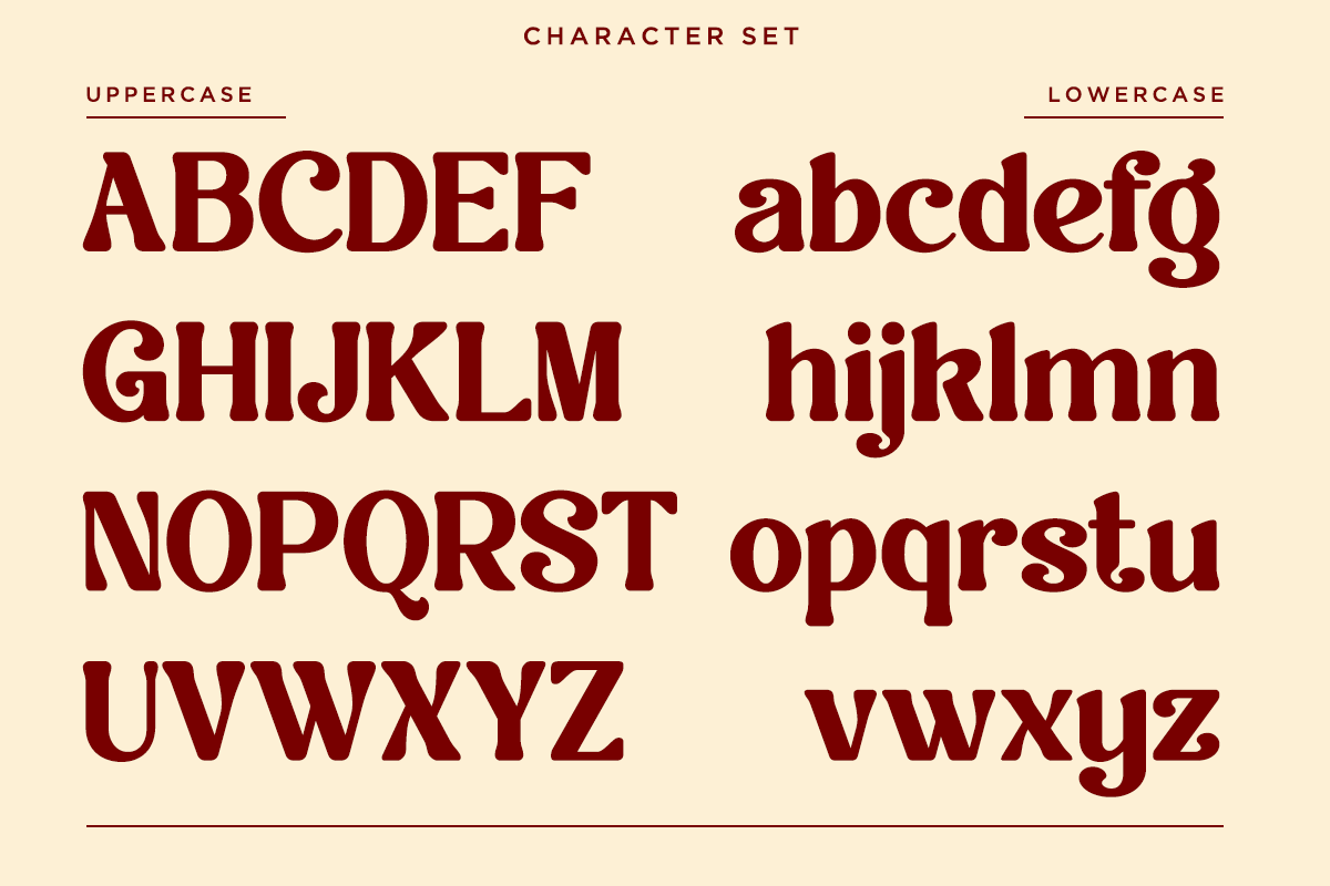Belyora - Stylish Retro Font, a Serif Font by Font Liner (Photo 11 of 13)