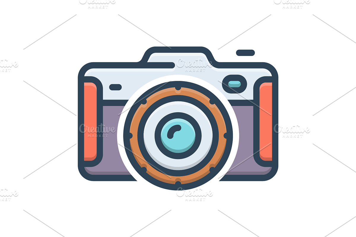 Cameras photograph color icon, a Duotone Icon by Creative priyanka