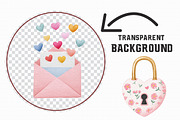 Watercolor Valentines Clipart, an Illustration by Libby Wishes (Thumbnail 5 of 6)