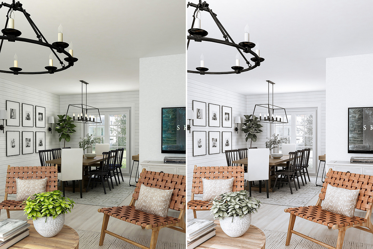 8 Clean Interior Lightroom presets, a Preset Add-On by Presets by Yevhen (Photo 3 of 10)