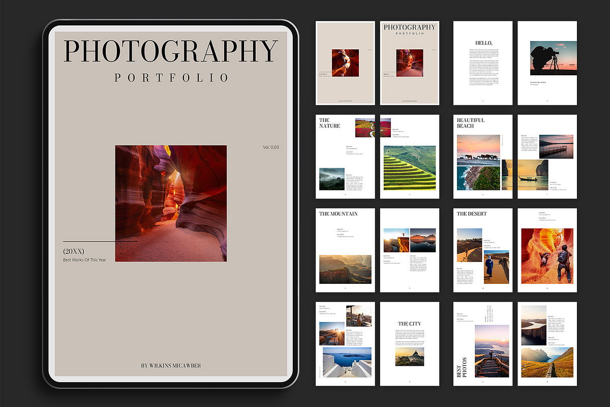 Digital Photography Portfolio, a Brochure Template by E-Type (Photo 1 of 7)