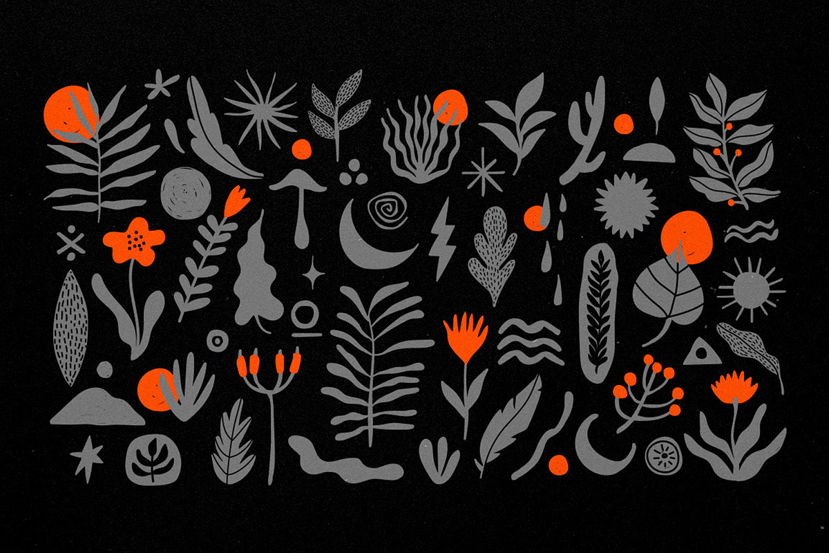 50 Folk Floral Shapes, an Object Graphic by Parisa-Artstudio (Photo 4 of 4)