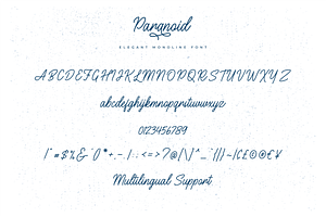 Paranoid - Elegant Monoline Font